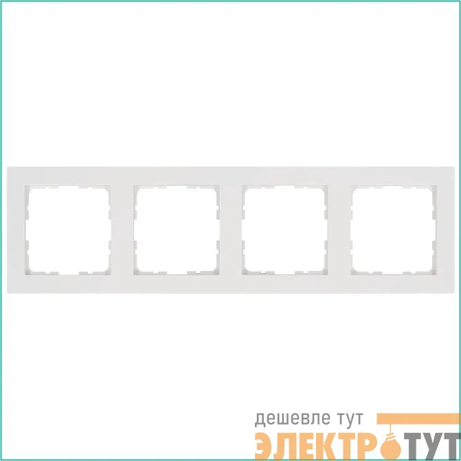 Рамка 4-м G-Classic бел. глянцевый Jasmart G1004W