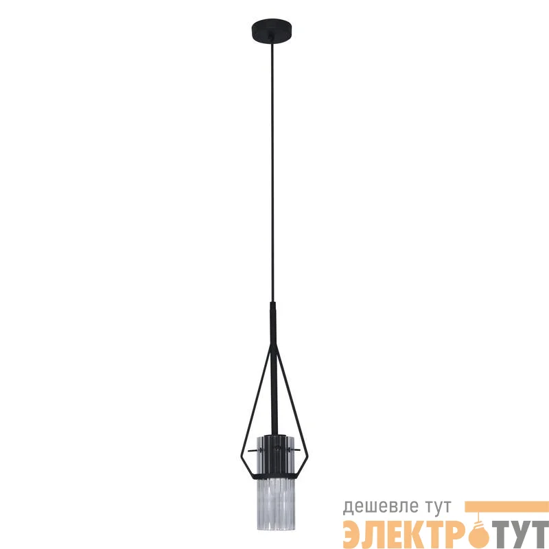 Светильник "Вираж" 211 (плафон 0016) НСБ 01-60-189 Е27 [ИМ] подвесной черн. Элетех 1005405276