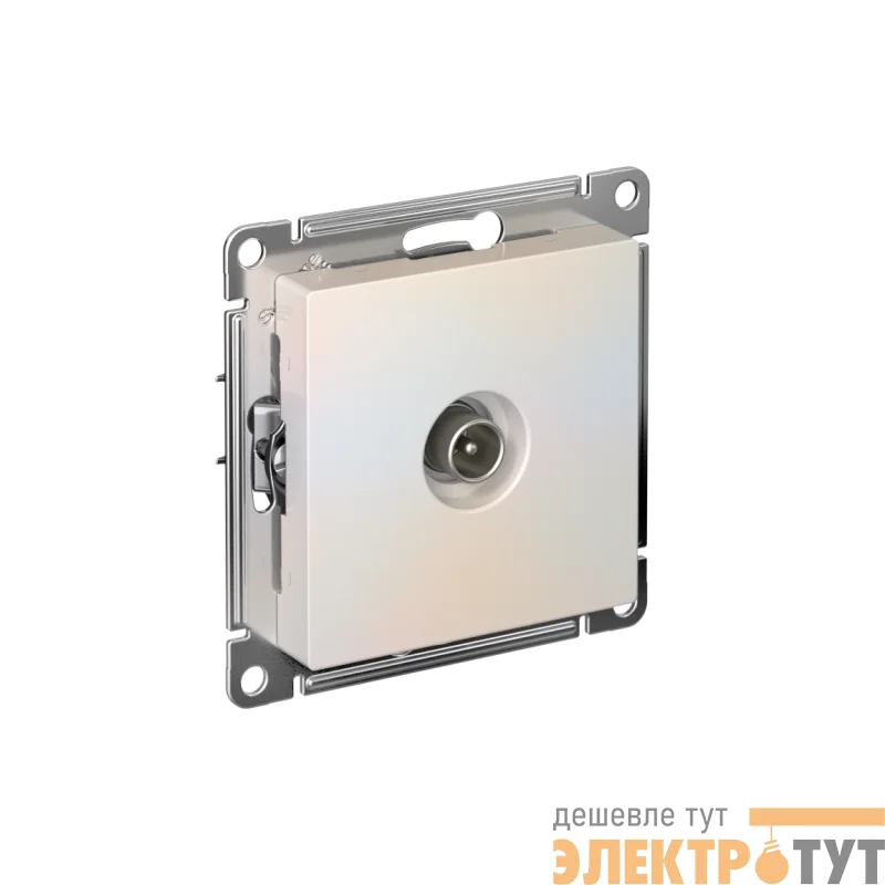 Розетка телевизионная проходная TV AtlasDesign 4дБ механизм жемчуж. SE ATN000492