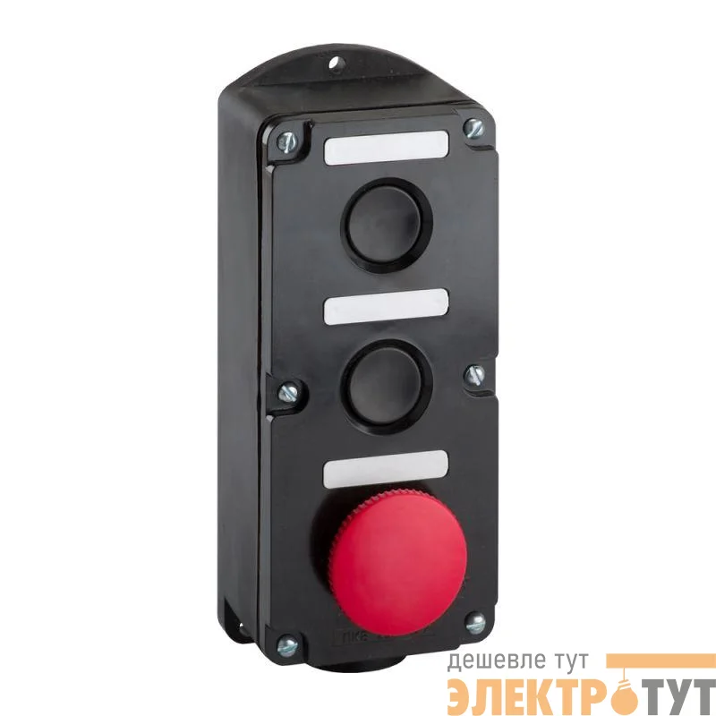 Пост кнопочный ПКЕ-222 3 У2 IP54 красн. гриб КЭАЗ 150759