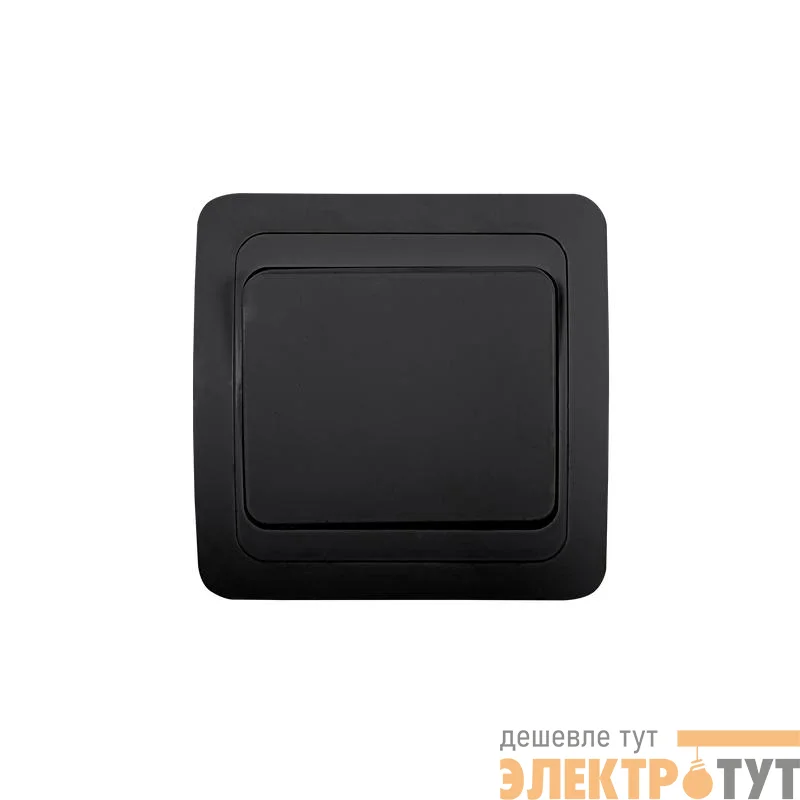 Выключатель 1-кл. CLASSICO 2021B черн. IN HOME 4690612061078