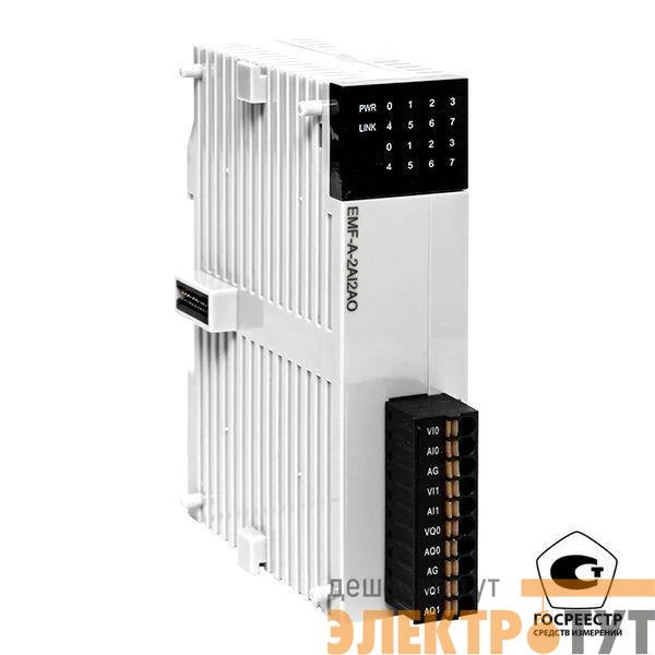 Модуль аналогового в/в EMF 2/2 PRO-Logic (с поверкой) EKF EMF-A-2AI2AO-V