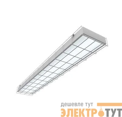 Светильник светодиодный 1195х200х65 36Вт 4000К IP20 спортивный с решеткой без рассеив. VARTON V1-E0-00066-20000-2003640