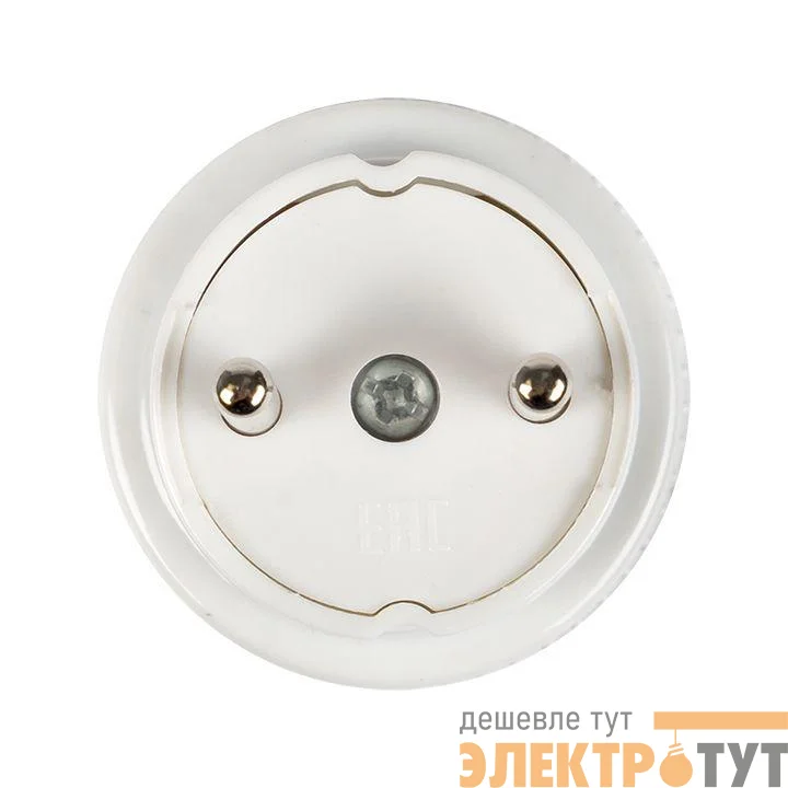 Адаптер-переходник без заземл. 6А 250В бел. EKF AAP6-1