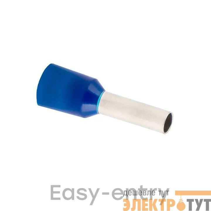 Наконечник штыревой втулочный изол. НШвИ 2.5-8 (уп.50шт) EKF nhvi-2.5-8