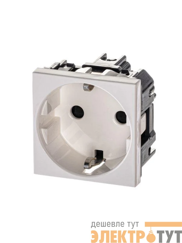 Механизм розетки Zenit 16А 250В защ. шторки с заземл. бел. ABB 2CLA228800N1101