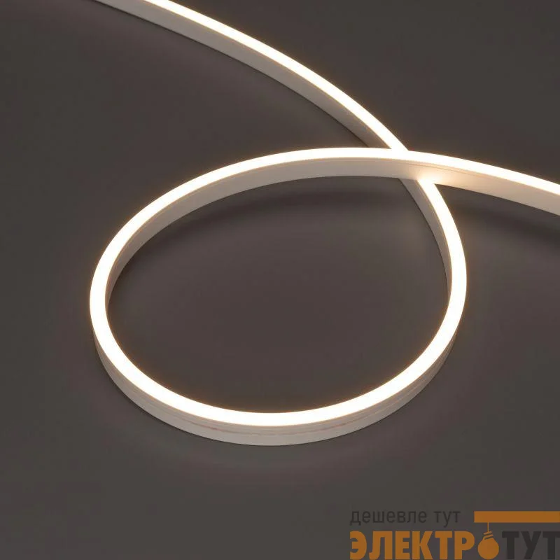 Лента светодиодная MOONLIGHT-SIDE-A120-06x12mm 24V Warm 3000К 9.6Вт/м IP65 wire x2 прямой вывод кабеля герметичная (уп.5м) Arlight 041035