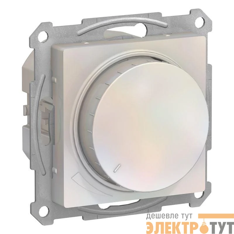 Механизм светорегулятора поворотно-нажимного AtlasDesign 630Вт жемчуж. SchE ATN000436