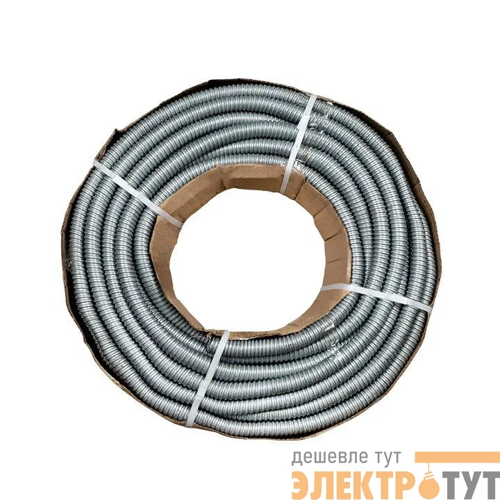 Металлорукав Р3-ЦХ-18 d18мм с протяжкой (уп.50м) EKF mrzn-18-50