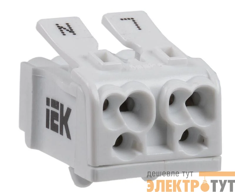Клемма пружинная соединительная КСПн2-L+N IEK UKZ-B06-2P-F1-E0-10