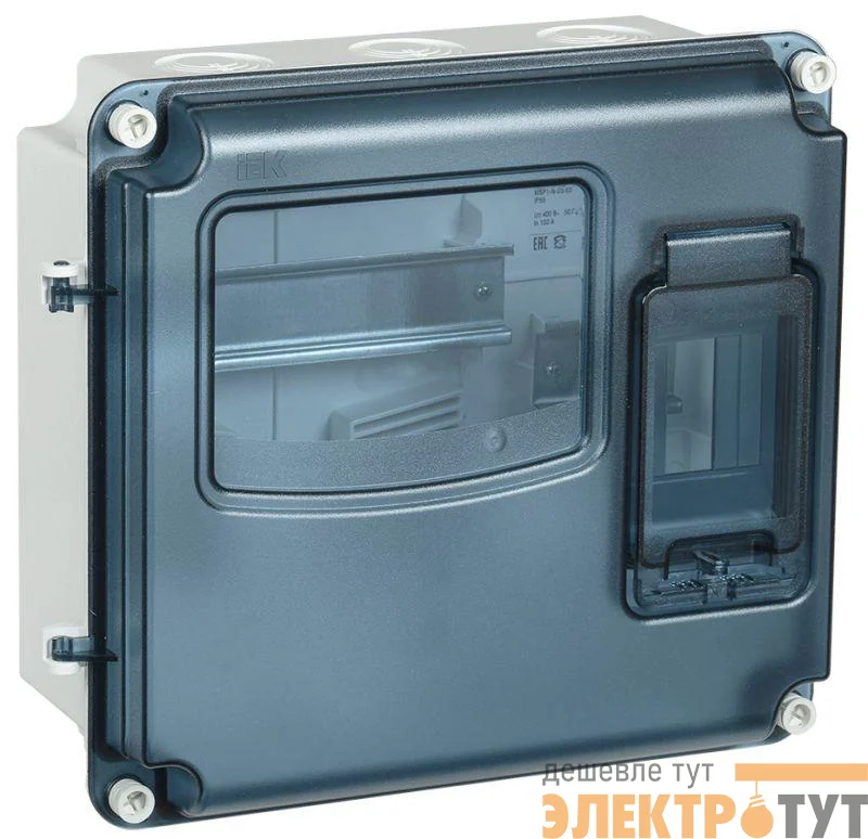 Корпус ЩУРн-П 1/3 Krepta 3 IP66 PC пластик. IEK MSP1-N-03-66-L