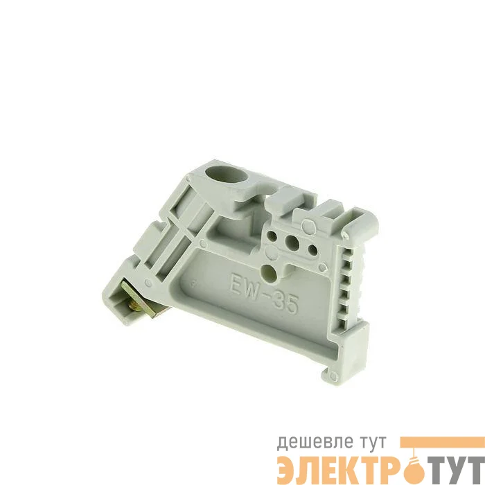 Ограничитель на DIN-рейку 1 винт EW пластик. EKF ahdw-ew