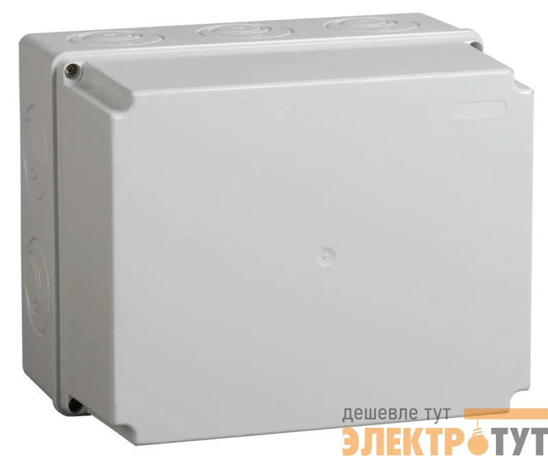 Коробка распаячная ОП 240х195х165 IP44 КМ41273 RAL7035 IEK UKO10-240-195-165-K41-44