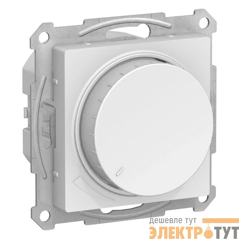 Механизм светорегулятора (диммера) AtlasDesign поворотно-нажимной 315Вт бел. SchE ATN000134