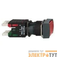Кнопка 16мм с/подс. 12-24V красн. с возв. SchE XB6DW4B5B