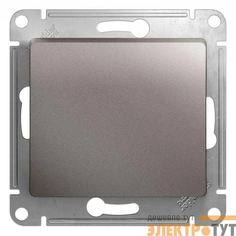 Механизм кнопки нажимного 1-кл. СП Glossa 10А IP20 (сх. 1) 10AX платина SchE GSL001215