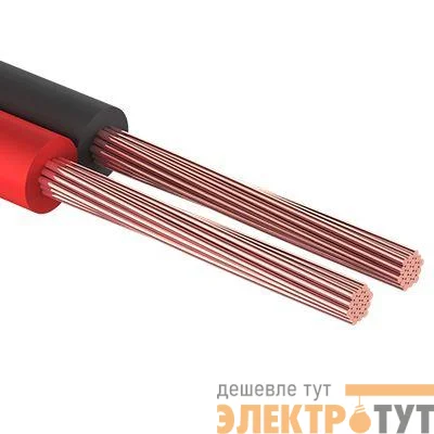 Кабель Stereo 2х1.00 красн./черн. (уп.10м) Rexant 01-6105-3-10