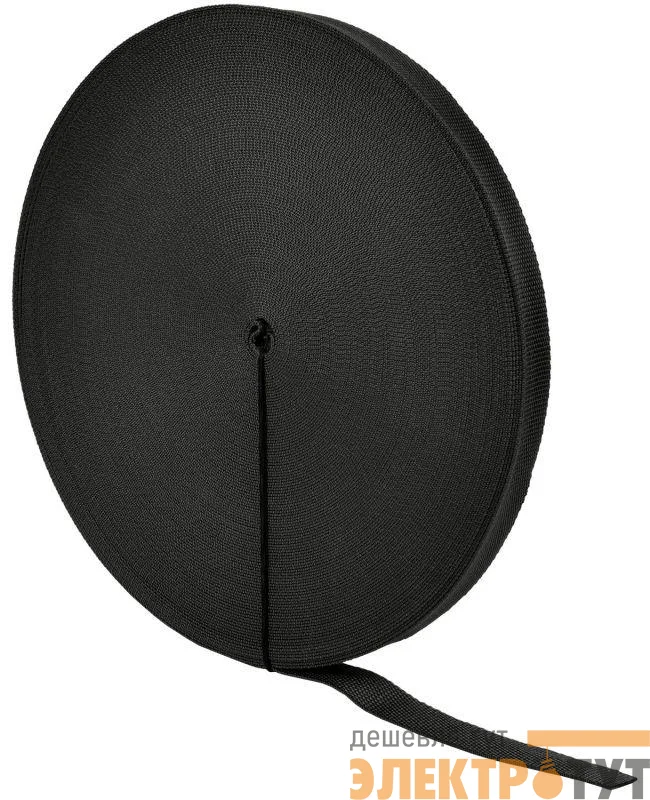 Лента монтажная текстильная 20мм черн. (уп.50м) IEK CTA00D-MTL-K02