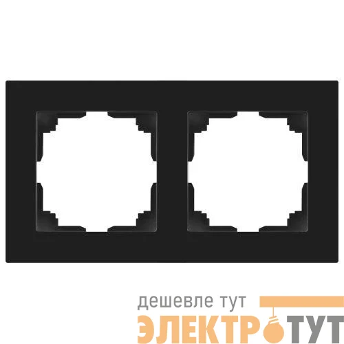 Рамка 2-м СП Accent 6-502-05 антрацит Intro Б0063760