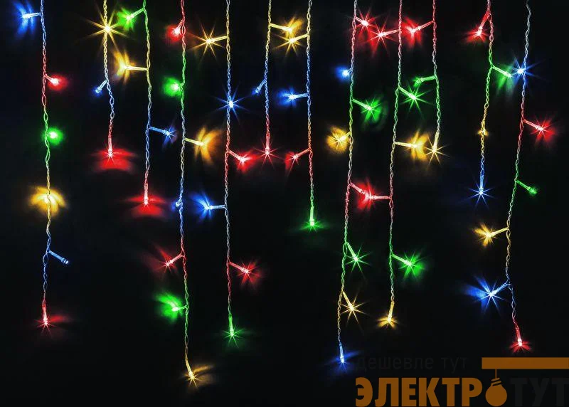 Гирлянда светодиодная "Бахрома" 93 642 NGF-D021-01 2х0.5м 100LED RGBY IP44 TR Navigator 93642