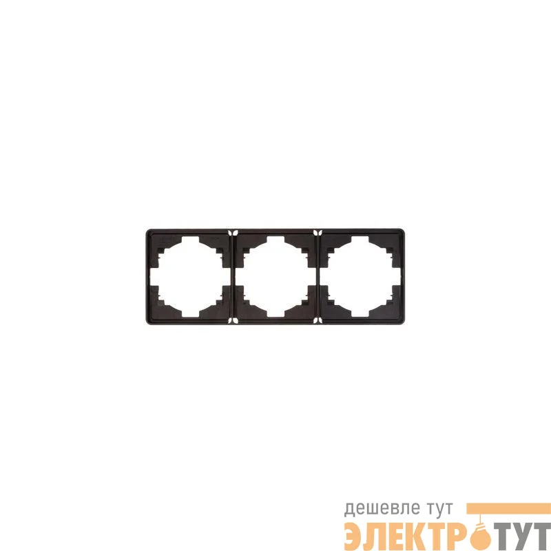 Рамка 3-м ROUND MIELE оникс Kranz KR-78-0753-3