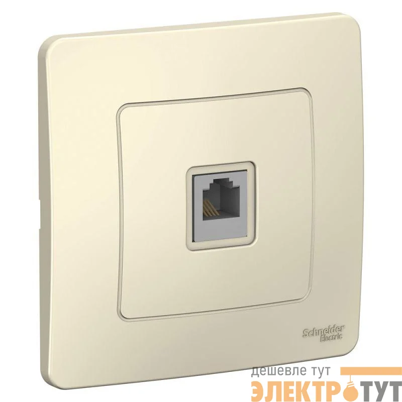 Розетка телефонная 1-м СП Blanca RJ11 молочн. SE BLNIS011002
