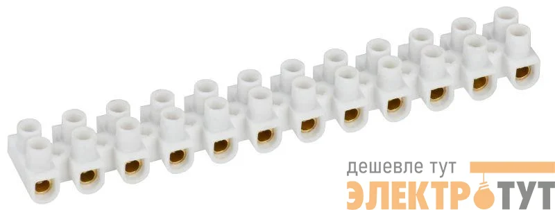 Колодка клеммная ЗВИ-3 н/г 1.0-2.5кв.мм 12 пар IEK UZV4-003-04