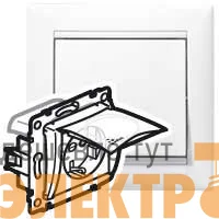 Розетка 1-м СП Valena 16А IP44 2P+E с заземл. механизм бел. (DIY-упак.) IEK 695641