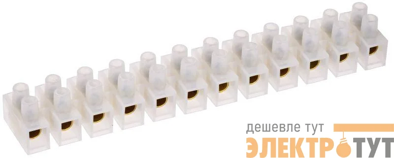 Колодка клеммная ЗВИ-80 10-25кв.мм 12 пар (Ф) полиэтилен IEK UZV3-080-25