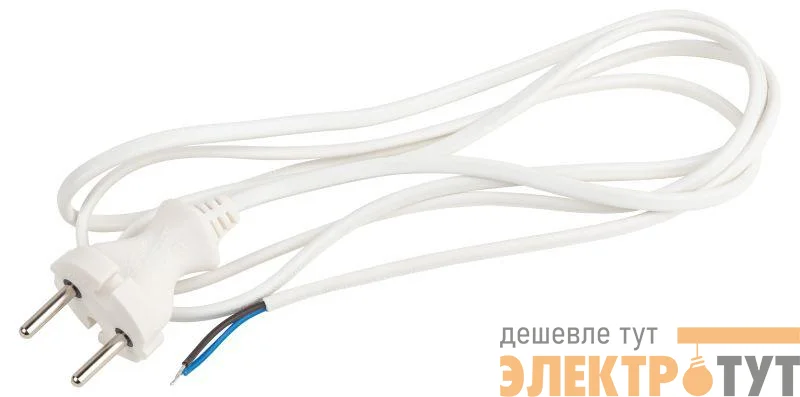 Шнур для бра 1.8м ШВВП 2х0.75 бел. UX-ШВВП-2x0.75-1.8m-W ЭРА Б0051341