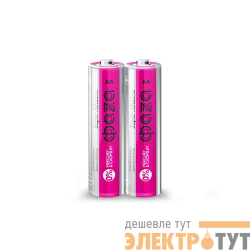 Элемент питания алкалиновый LR6 Super Alkaline S-2 (уп.2шт) ФАZА 4895205000889