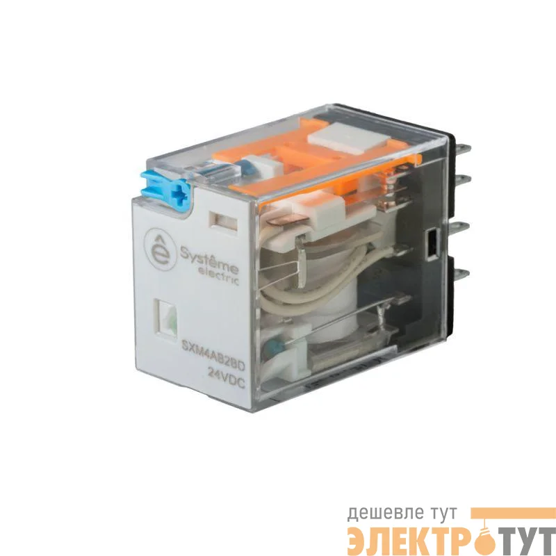 Реле 6А 4CO 24В DC тест кнопка LED SE SXM4AB2BD