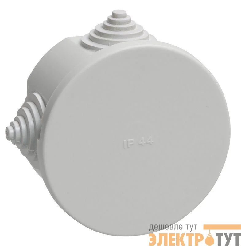 Коробка распаячная ОП 75х40 IP44 KM41237 (4 каб.ввод.) IEK UKO11-075-040-000-K41-44