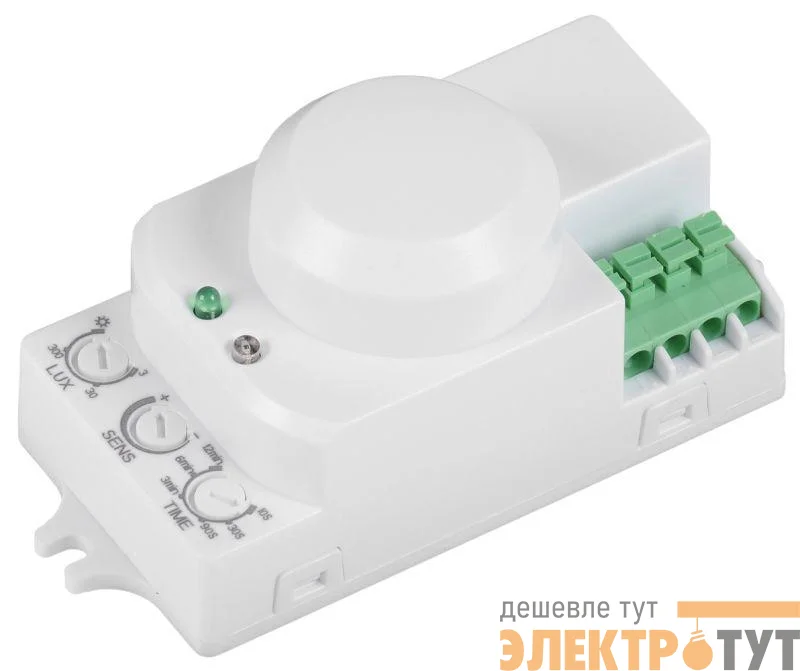 Детектор движения ДД-МВ 201 1200Вт 360град. 8М IP20 бел. IEK LDD11-201MB-1200-001