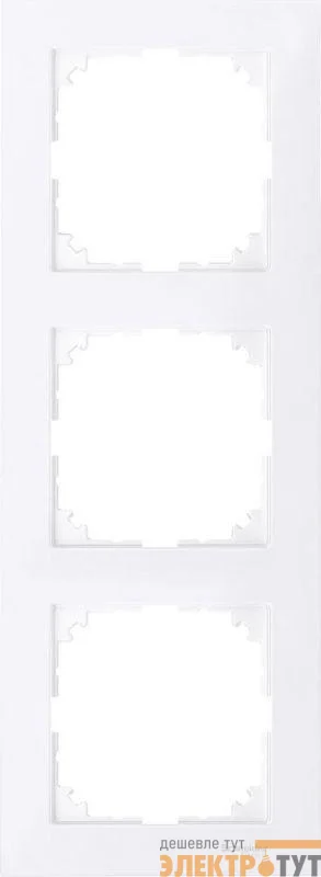 Рамка 3-м M-Pure бриллиантовый бел. SchE MTN4030-3625