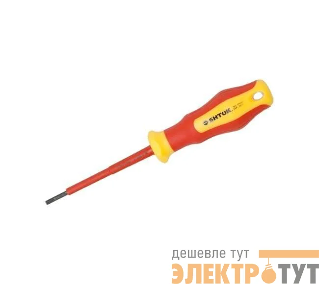 Отвертка 3.0х75мм 1000В SHTOK 09207