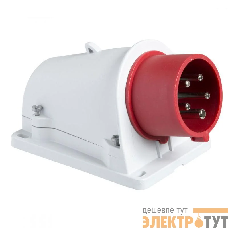 Вилка настенная 16А 3P-N-E 380-415В винт. IP44 SchE PKE16W435