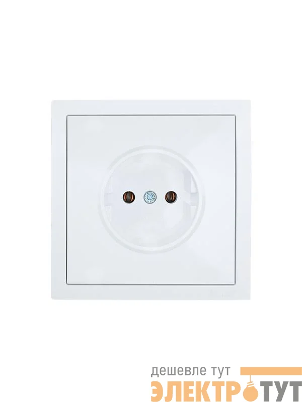 Розетка 1 мест. б/з СП ZIMA IP20 16А ПБТ безвинт. зажим бел. LEZARD 704-0288-121BQC