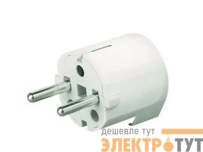 Вилка кабельная 16А 2P+E 230В IP20 с боков. вводом кабеля черн. DKC DIS13083N