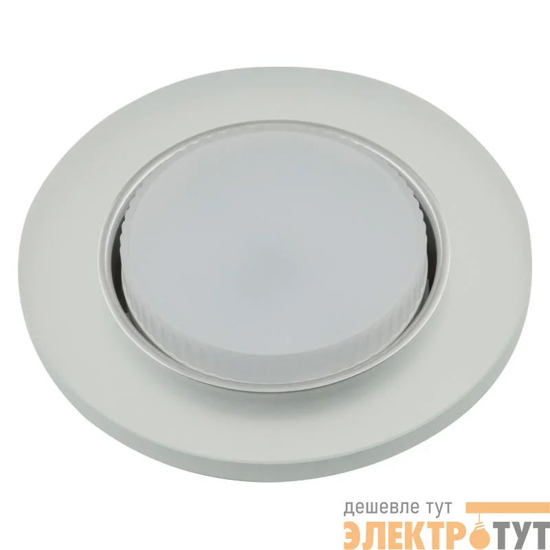 Светильник точечный декоративный DLS-L158 GX53 Chrome/Matt Clear GX53 встраив. доп. светодиод. подсветка 4Вт без лампы метал./стекло Fametto UL-00005323