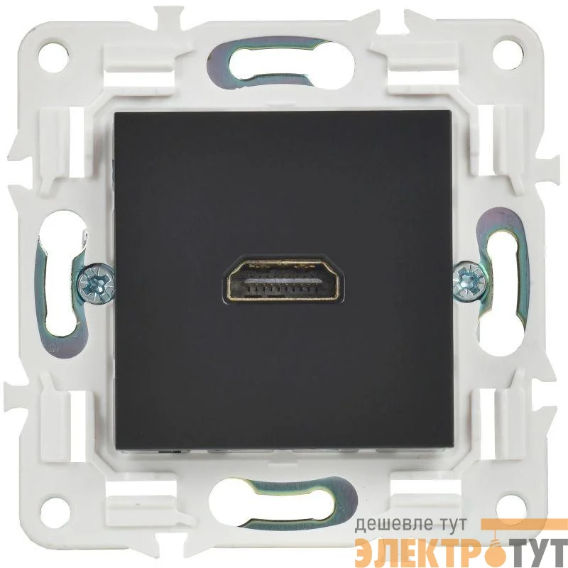 Розетка HDMI SKANDY SK-H01Bl черн. IEK SK-H10-K02