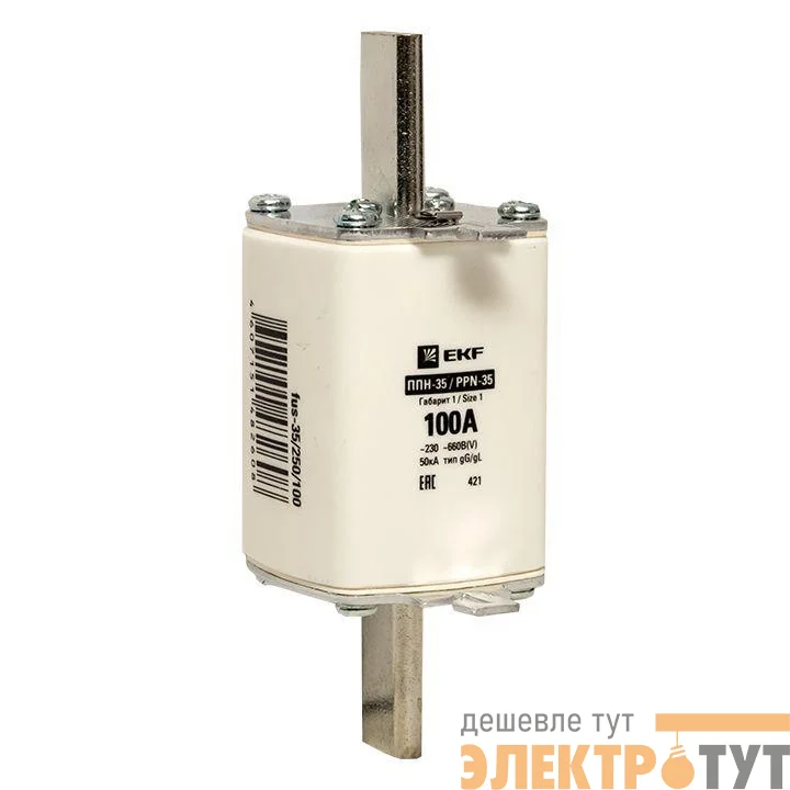 Вставка плавкая ППН-35 250/100А габарит NT1 PROxima EKF fus-35/250/100