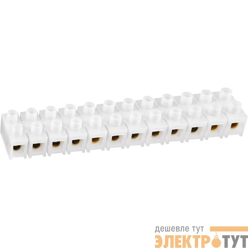 Колодка клеммная 10х35кв.мм 12 пар NTB-HPE-S12-80/WH квадратн. полиэтилен бел. NAVIGATOR 71008