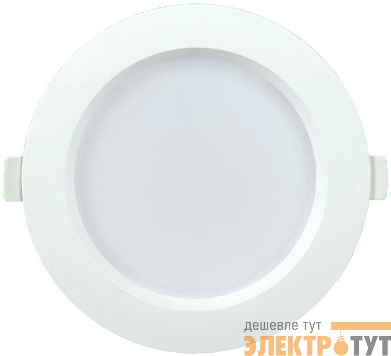 Светильник светодиодный ДВО 1701 9Вт 3000К IP40 круг бел. IEK LDVO0-1701-09-3000-K01