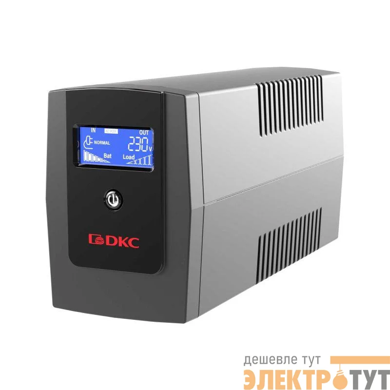 Источник бесперебойного питания ИБП Info LCD 600В.А IEC C13 (3) USB + RJ45 DKC INFOLCD600I