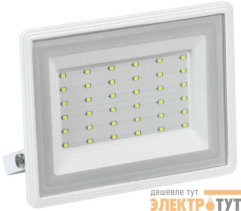 Прожектор светодиодный СДО 06-50 6500К IP65 бел. IEK LPDO601-50-65-K01