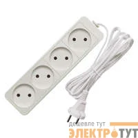 Удлинитель 4х3м без заземл. 6А IP20 1.3кВт ШВВП Союз 481S-0403