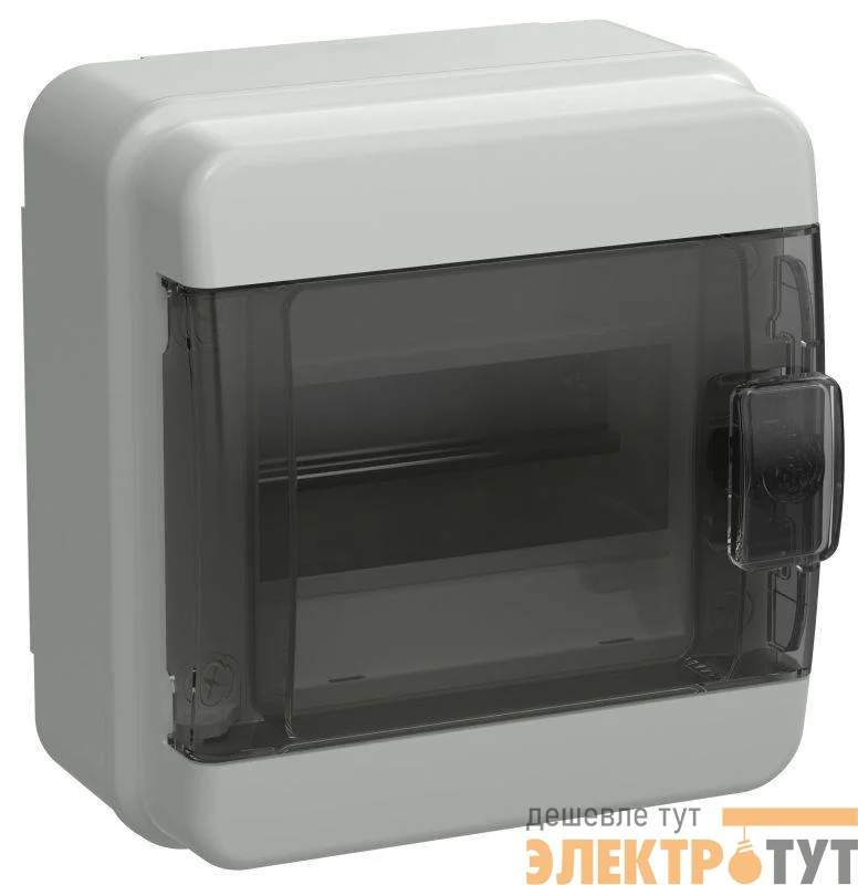 Корпус КМПн-6 TEKFOR IP65 черн. прозр. дверь пластик. IEK TF5-KP72-N-06-65-K03-K02