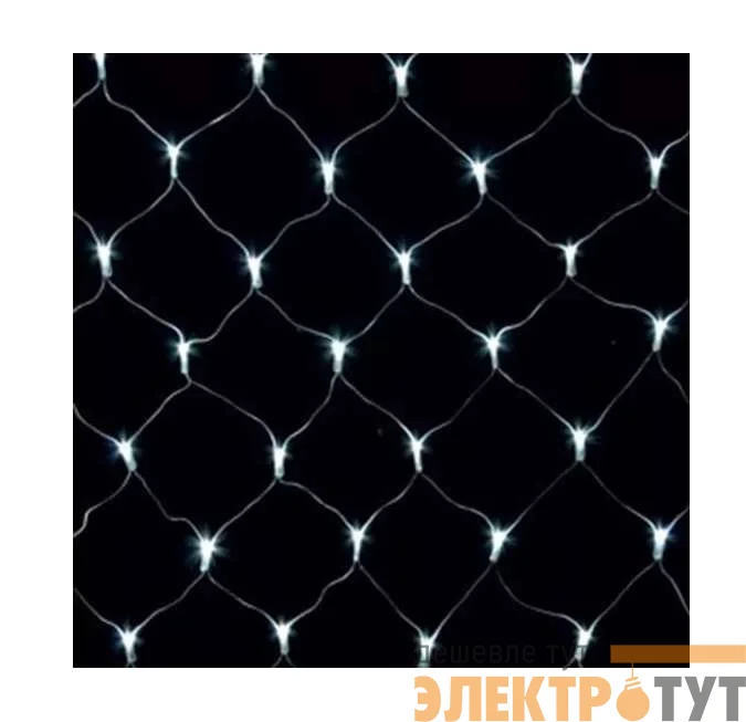 Гирлянда сетка светодиодная ULD-N2520-240/TWK WHITE IP67 с эффектом мерцания 25х2м соединяемая 240LED бел. свет провод бел. Uniel UL-00001354