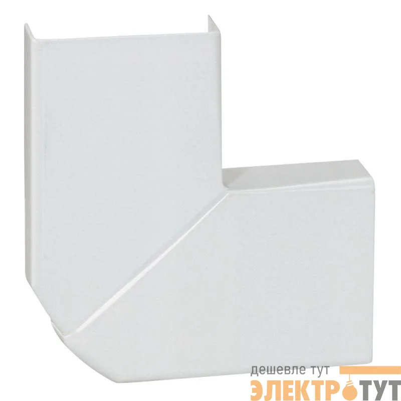 Угол для кабель-канала плоский изменяемый для мини-плинтусов DLPlus 32х12.5 бел. Leg 030253